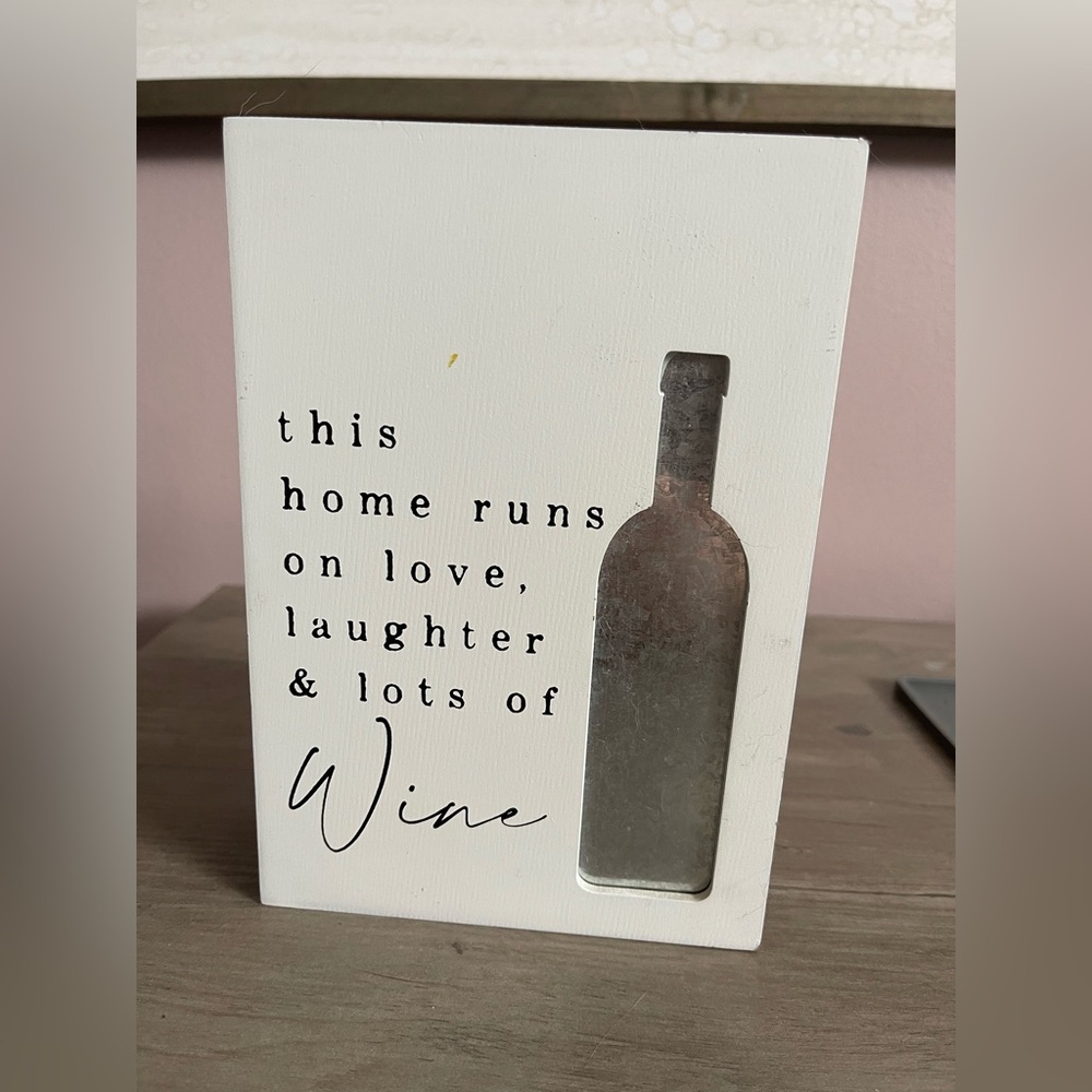 Decorative Wine Quote Plaque